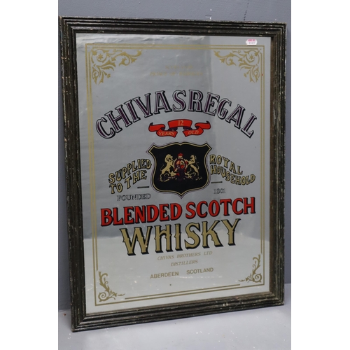 380 - Vintage Framed Liqueur Advertising Mirror Advertising 