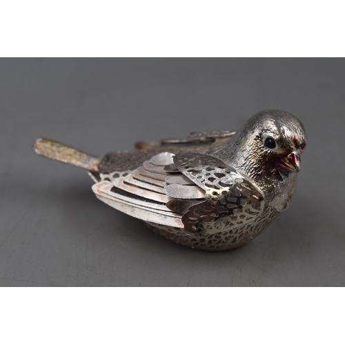 17 - Christofle of France Silver Plated Bird Figure (4