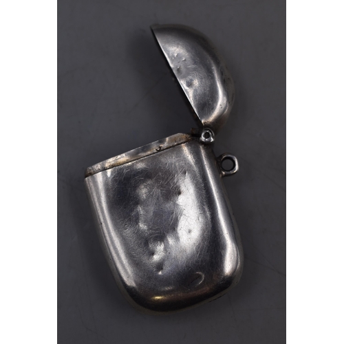 24 - Hallmarked Chester Silver Vesta Case