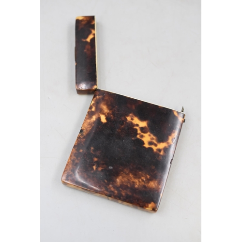 29 - A early/mid 19th century antique tortoiseshell card or cigar case