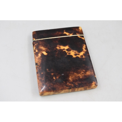 29 - A early/mid 19th century antique tortoiseshell card or cigar case