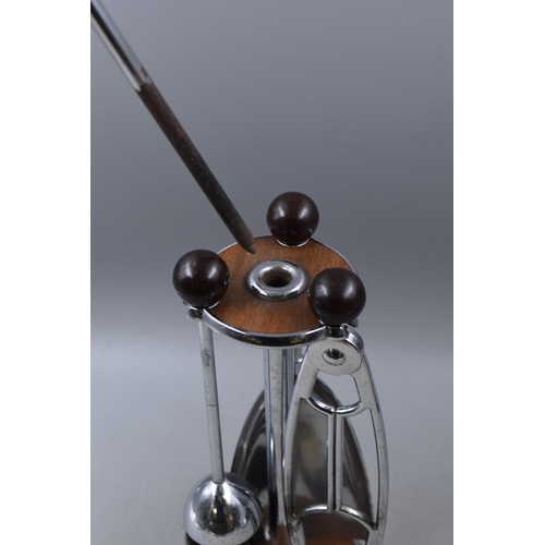 386 - Retro Sputnik Fire Companion Set, Poker in the Centre