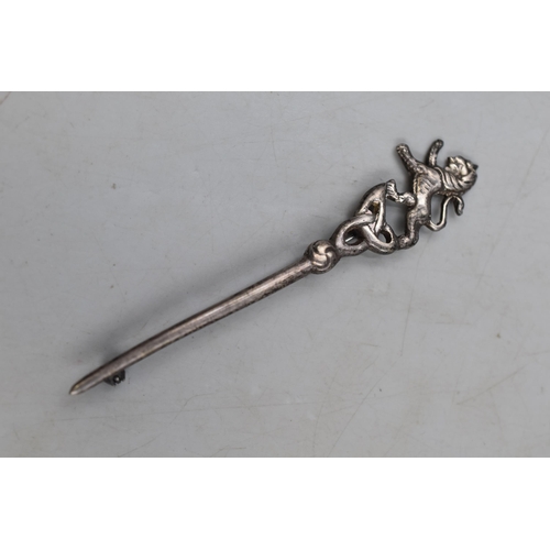 32 - Hallmarked Edinburgh Silver Kilt Pin