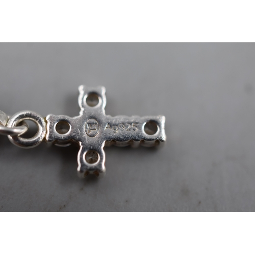 46 - Silver Thomas Sabo Bracelet with Cross Charm