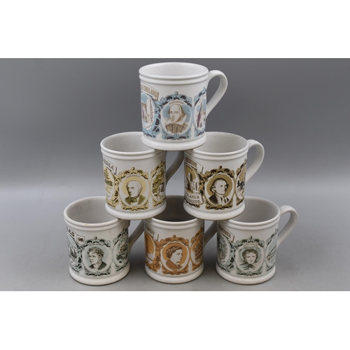 412 - Six Denby Places in the UK Collectable Mugs