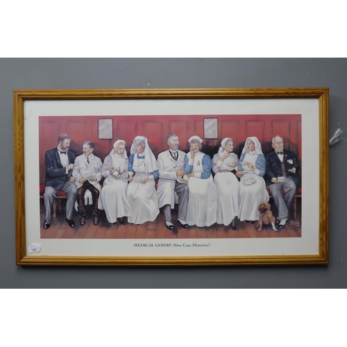 436 - Four Framed and Glazed Prints, Signed By Artist (Jedd). Titled 'Country Folk' and 'Bowls', Medical G... 