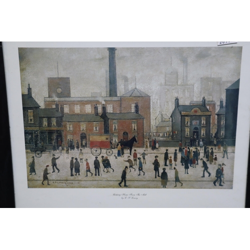 438 - Two Framed and Glazed Lowry Prints, Titled ‘Coming Home From The Mill’, And ‘Stree... 