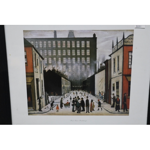 438 - Two Framed and Glazed Lowry Prints, Titled ‘Coming Home From The Mill’, And ‘Stree... 