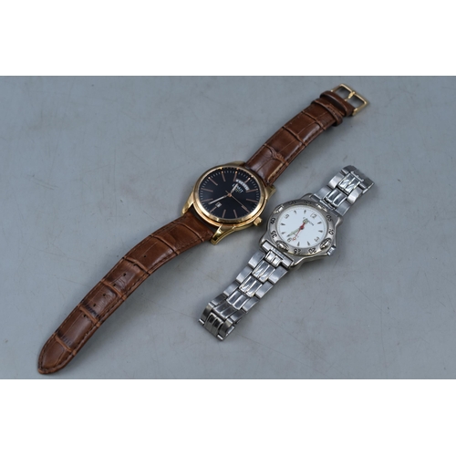 147 - Citron and Limit (Day / Date) Quartz Watches (Both Working)