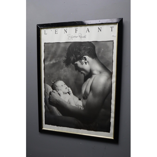 482 - A Framed and Glazed Spencer Rowell 'L'Enfant' Print, Approx 25