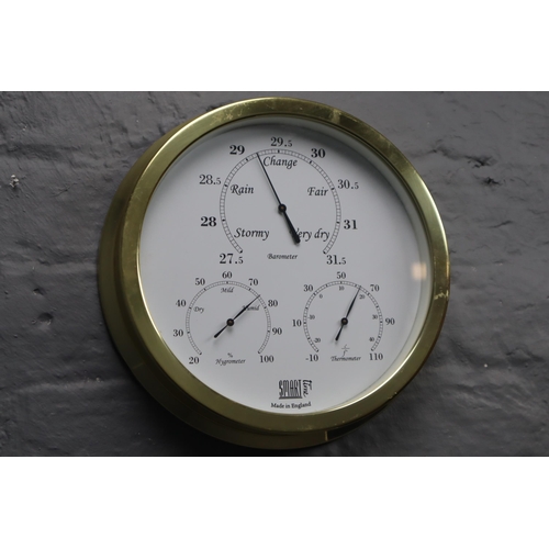 484 - Brass Cased Weather Station 10.5