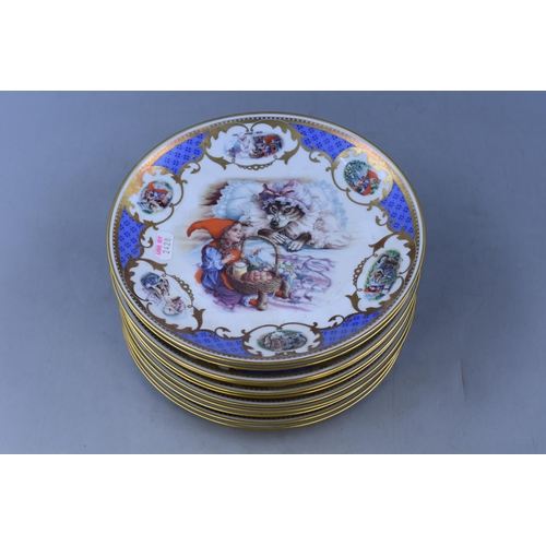 499 - Eleven Porcelaine De Limoges France Collectors Display plates 9