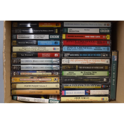 502 - Selection of Audio Cassettes including Dan Brown, Terry Pratchett, David Niven and More