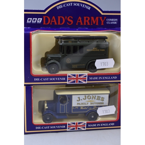 178 - Lledo: Collection of Four Vintage Model Vehicles To Commemorate BBC Comedy 'Dads Army'