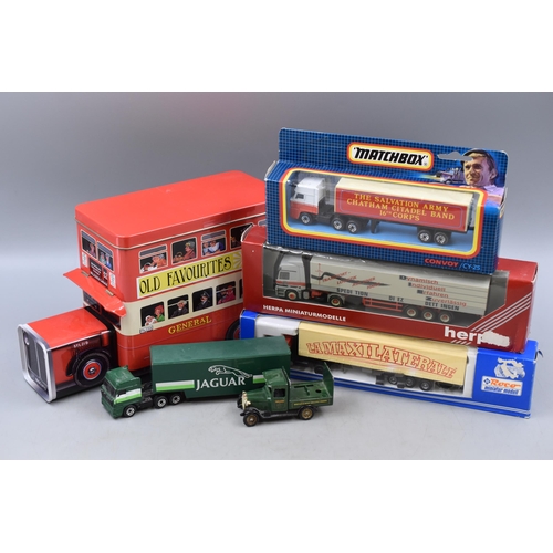 179 - Collection Of Four Die-Cast Trucks, ( Three Boxed ) by Matchbox, Roco and Herpa Depicting 'The Salva... 