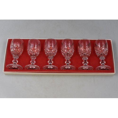 509 - Set of 6 Boxed Sherry Glasses