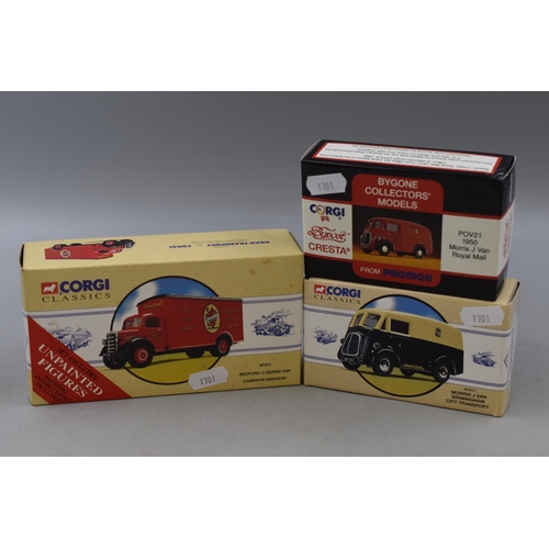 188 - Coirgi: Collection Of Three Limited Edition Corgi Die-Cast Model's, All With Certificates of Authent... 