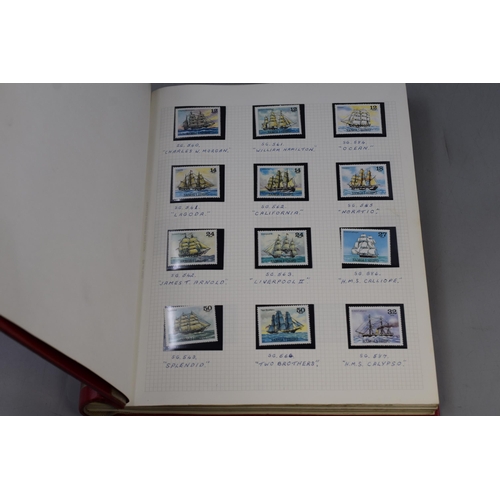 513 - Album Containing a Selection of Mint Stamps, includes Mauritius, Gambia, Gibraltar, Kiribait and mor... 