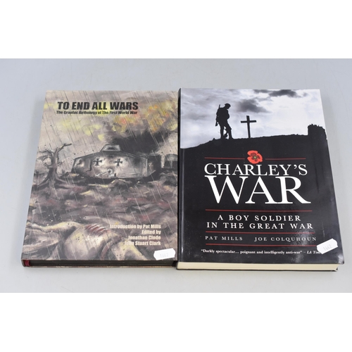 516 - Lest We Forget Lot; Two Graphic First Edition Animated Books Depicting the Horrors Of World War One,... 