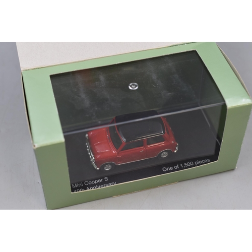 194 - Limited Edition Vanguards Mini Cooper 'S', 40th Anniversary, Die-Cast Model, 1,500 Produced, With Pr... 