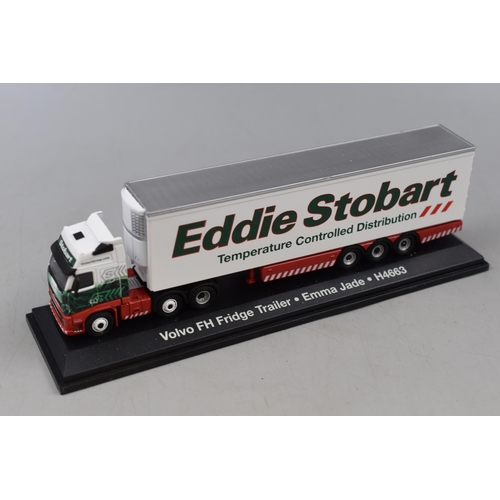 195 - Two Atlas Editions Die-Cast Eddie Stobart Special Editions Collectable Trucks, Scale 1:76 to Include... 