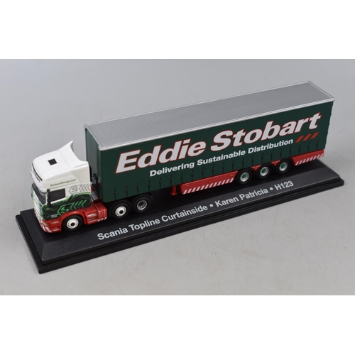 195 - Two Atlas Editions Die-Cast Eddie Stobart Special Editions Collectable Trucks, Scale 1:76 to Include... 