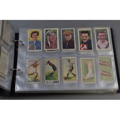 197 - An Album of Assorted Cigarette Cards With a Full Set of Wills 1928 'Cricketers' Cigarette Cards