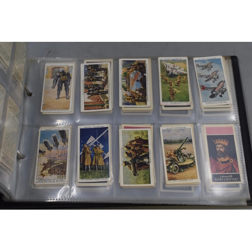 197 - An Album of Assorted Cigarette Cards With a Full Set of Wills 1928 'Cricketers' Cigarette Cards