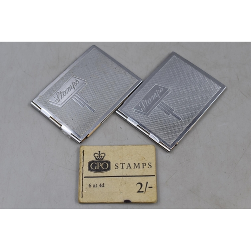 209 - Two Stamp Holders and a GPO Stamp Booklet