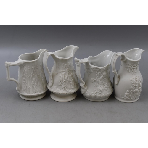 220 - Four Portmeirion Parian Ware Cream Jugs