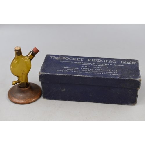 231 - Two Vintage Inhalers to include Boxed The Pocket Riddopag with Instructions