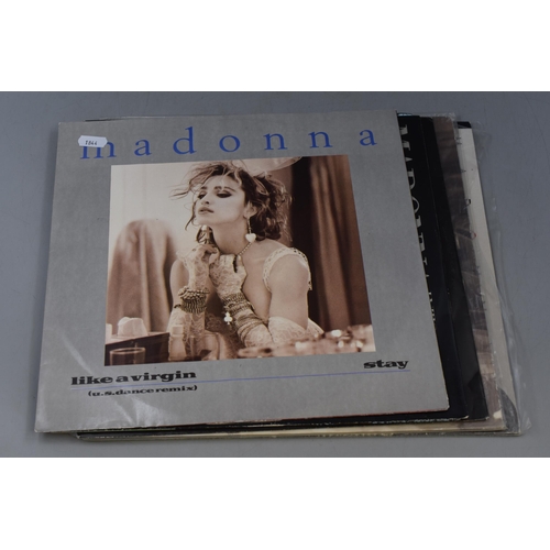 569 - A Selection of Six Madonna Singles and Vinyls To Include Like a Virgin, Into The Groove, Self-Titled... 