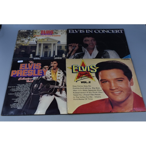 570 - A Selection of Seven Elvis Presley Vinyl LP's. To Include Christmas Album, Suspicious Minds, And Mor... 