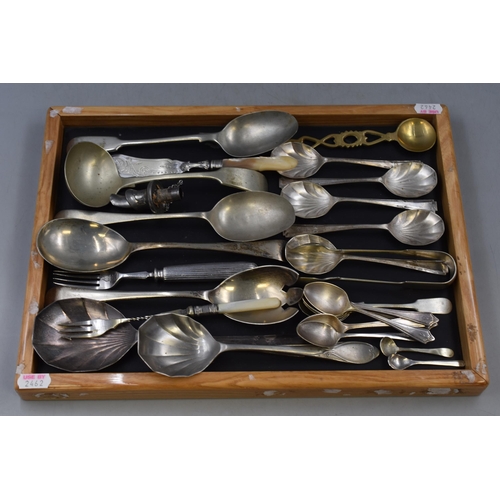 246 - Mixed Lot of Vintage/ Antique Silver Plated Cutlery to include Spoons, Forks and Sugar Nips