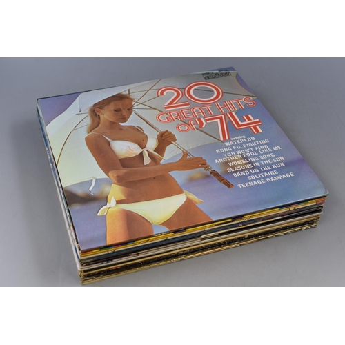 576 - Seventeen 70s & 80s vinyl albums to include Elvis, Simon and Garfunkel, ABBA, Nolan Sisters, Cha... 