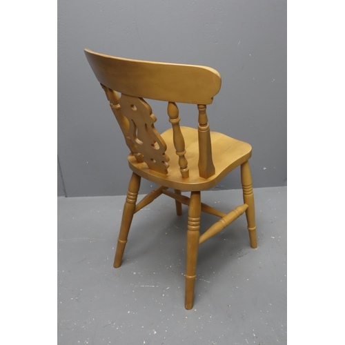 580 - Farmhouse Spindle Back Chair Approx 33