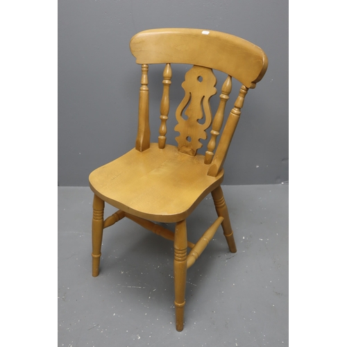 580 - Farmhouse Spindle Back Chair Approx 33