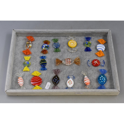 265 - Mixed Selection of Sixteen Art Glass Sweets