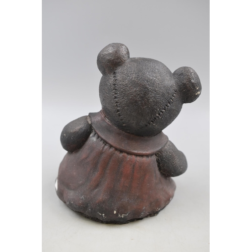 267 - Concrete Teddy Bear Garden Ornament