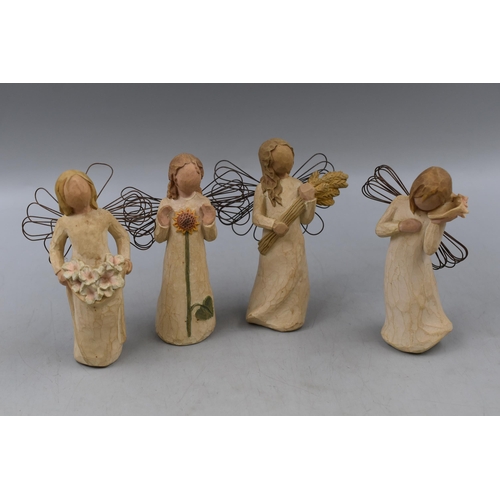 268 - Four Willow Tree Angel Figures To Include ‘Angel of Spring’, ‘Angel of Summer&rsqu... 