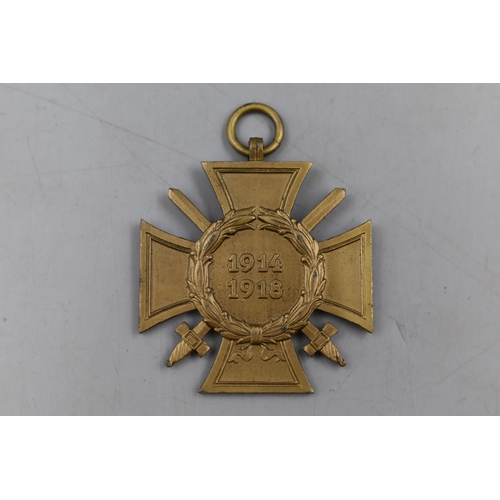 270 - WW1 Hindenburg German Cross Medal