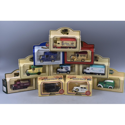 610 - Collection of Eleven Boxed Die-Cast Model Vehicles By Lledo Depicting Various to Include, Preston Gu... 