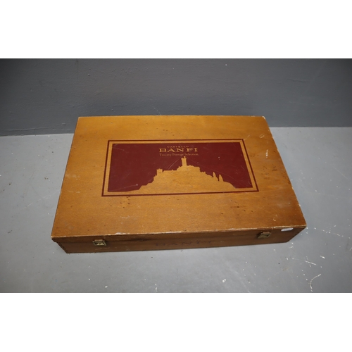 625 - Castello Banfi Wooden Cigar Box (21