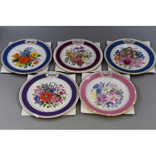 300 - Large Selection of The Royal Horticultural Society Collectors Plates with Certificates