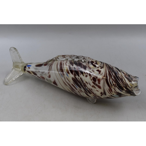 302 - Vintage 1960's Murano Hand Blown Fish 12