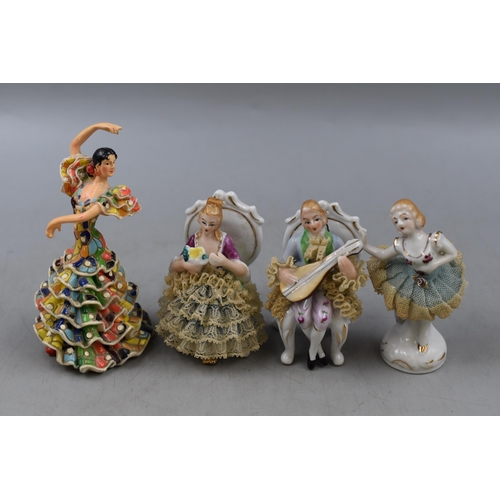 308 - Selection of 4 Vintage European China Figurines