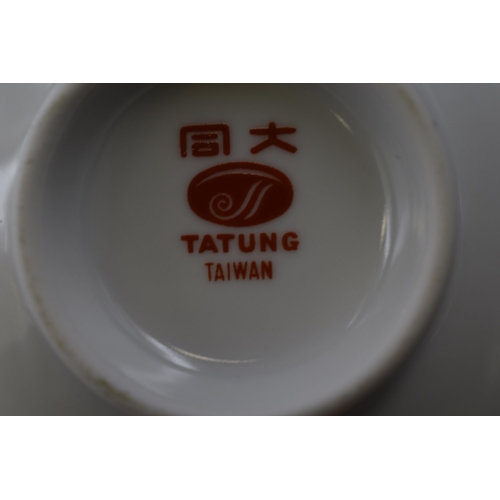 327 - A Twenty One Piece Red and White Taiwanese Dinner Service