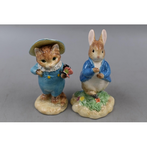 342 - Two Boxed Beatrix Potter Ornaments by Border Fine Arts. Include Tom Kitten and Peter Rabbit (4-5