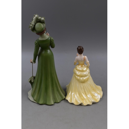 355 - Coalport Limited Edition Angela Figure complete with Certificate and a Italian Capodimonte Figure