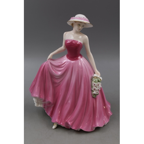 360 - Coalport Perfect Rose Fine Bone China Figurine (9